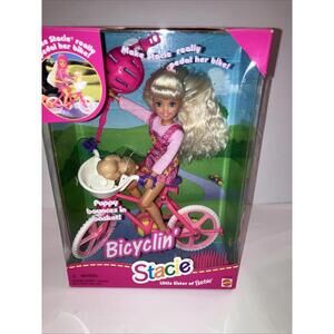 VINTAGE 1996 Barbie Sister Bicyclin’ Stacie Brand Mattel 16734  NEW IN BOX RARE
